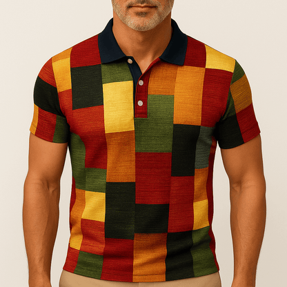 Callum Check Polo Shirt – Bold Plaid Pattern in a Lightweight Cotton Blend1